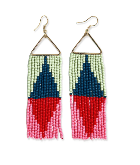 Brooke Split Diamond Fringe Earrings